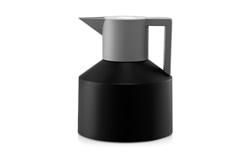Geo vacuum flask black grey sideview